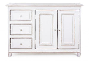Credenza Legno Bianco Rustico da Interno - MAEVE