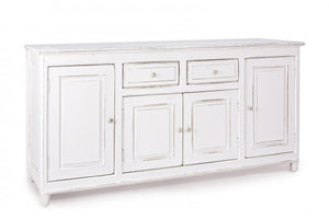 Credenza Legno Bianco Shabby da Interno - MAEVE