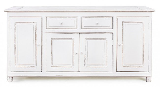 Credenza Legno Bianco Shabby da Interno - MAEVE