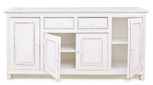 Credenza Legno Bianco Shabby da Interno - MAEVE