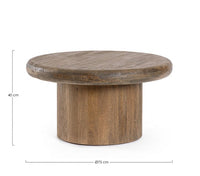 Tavolino Legno Naturale Rustico da Interno 75 cm - PHOENIX