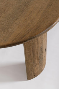 Tavolino Ovale Legno Marrone Rustico da Interni 130x80 - PHOENIX