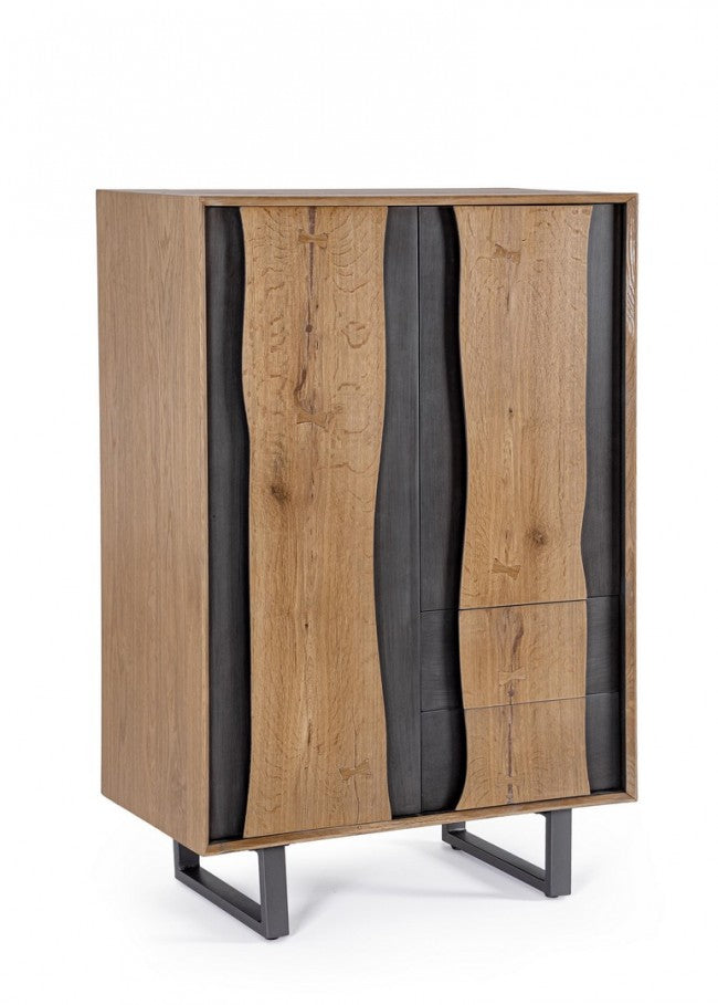 Mobile Alto Legno Naturale Industriale da Interno - BRAMBLE