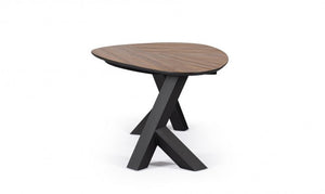 Tavolo MDF Impiallacciato Nero Moderno da Interno 200x115 - BRAMBLE