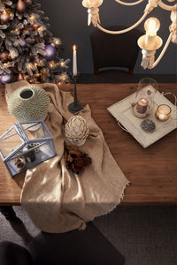 Tavolo Rettangolare Legno Marrone Rustico da Interno 198x94 - MODERN RUSTIC