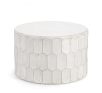 Tavolino Legno Bianco Boho da Interno 66 cm - ROAM