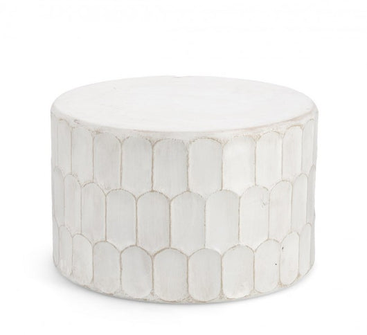 Tavolino Legno Bianco Boho da Interno 66 cm - ROAM