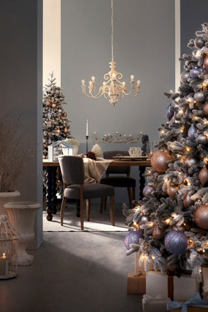 Tavolo Rettangolare Legno Marrone Rustico da Interno 198x94 - MODERN RUSTIC