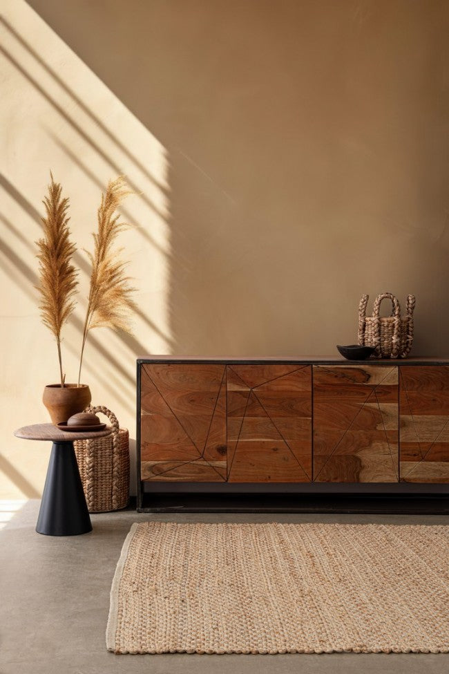 Tavolino Legno Naturale Moderno da Interno 45 cm - HYBRID