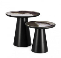 Tavolini Legno Nero Moderni da Interno - HYBRID