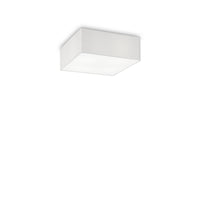 Plafoniera Moderna Ritz Tessuto Bianco 4 Luci E27 D40Cm