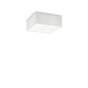 Plafoniera Moderna Ritz Tessuto Bianco 4 Luci E27 D40Cm
