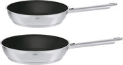 Set di padelle in acciaio inossidabile di alta qualità - 2 pezzi - 20 cm e 28 cm