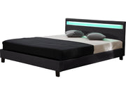 Letto con led "Maria" - 160 x 200 cm - Bianco