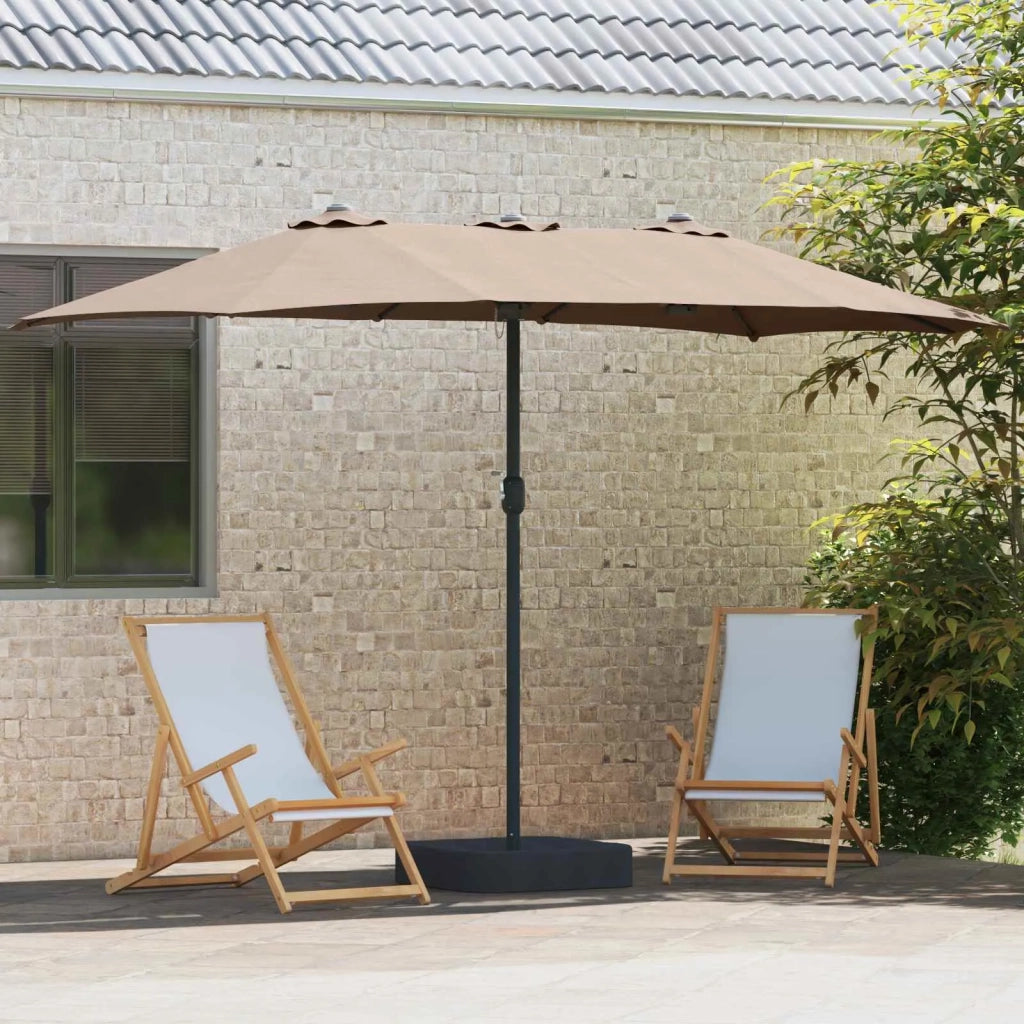 Ombrello da giardino Talpa 385 x 209 x 244 cm Poliestere 42003286
