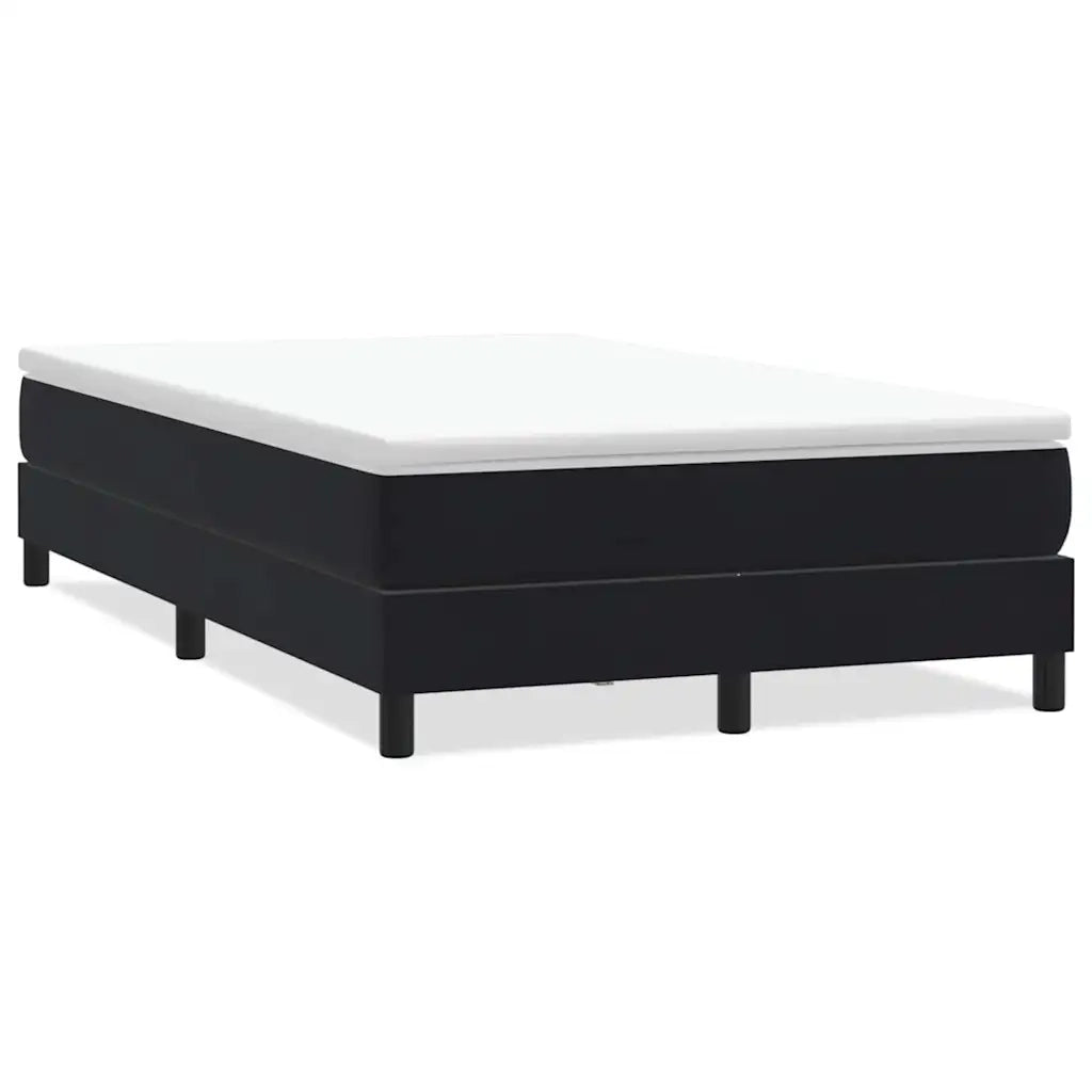 Letto a Molle senza Materasso Nero 120x220 cm in Velluto 3315869
