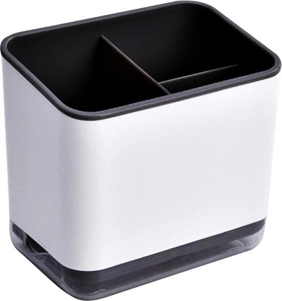 Trovatore di utensili da cucina 3-cassa - contenitore multifunzionale per posizionare gli utensili - nero - organizzatore da cucina per utensili