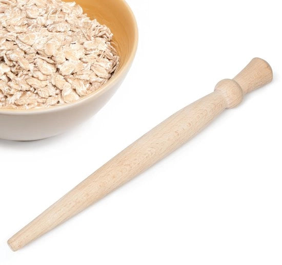 Spuntone per zuppa in legno, 29 cm, rottella in legno, quercia, scotia per la preparazione di zuppe, minestre e stufati
