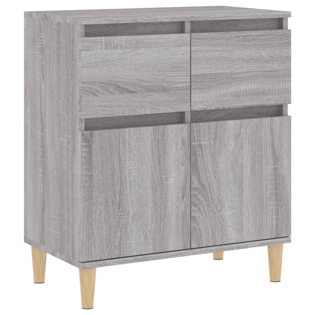 Buffet credenza cassettiera armadio mobile contenitore organizer per cucina soggiorno salotto Sonoma 60 x 35 x 70 cm legno ingegnerizzato grigio 02_0036400