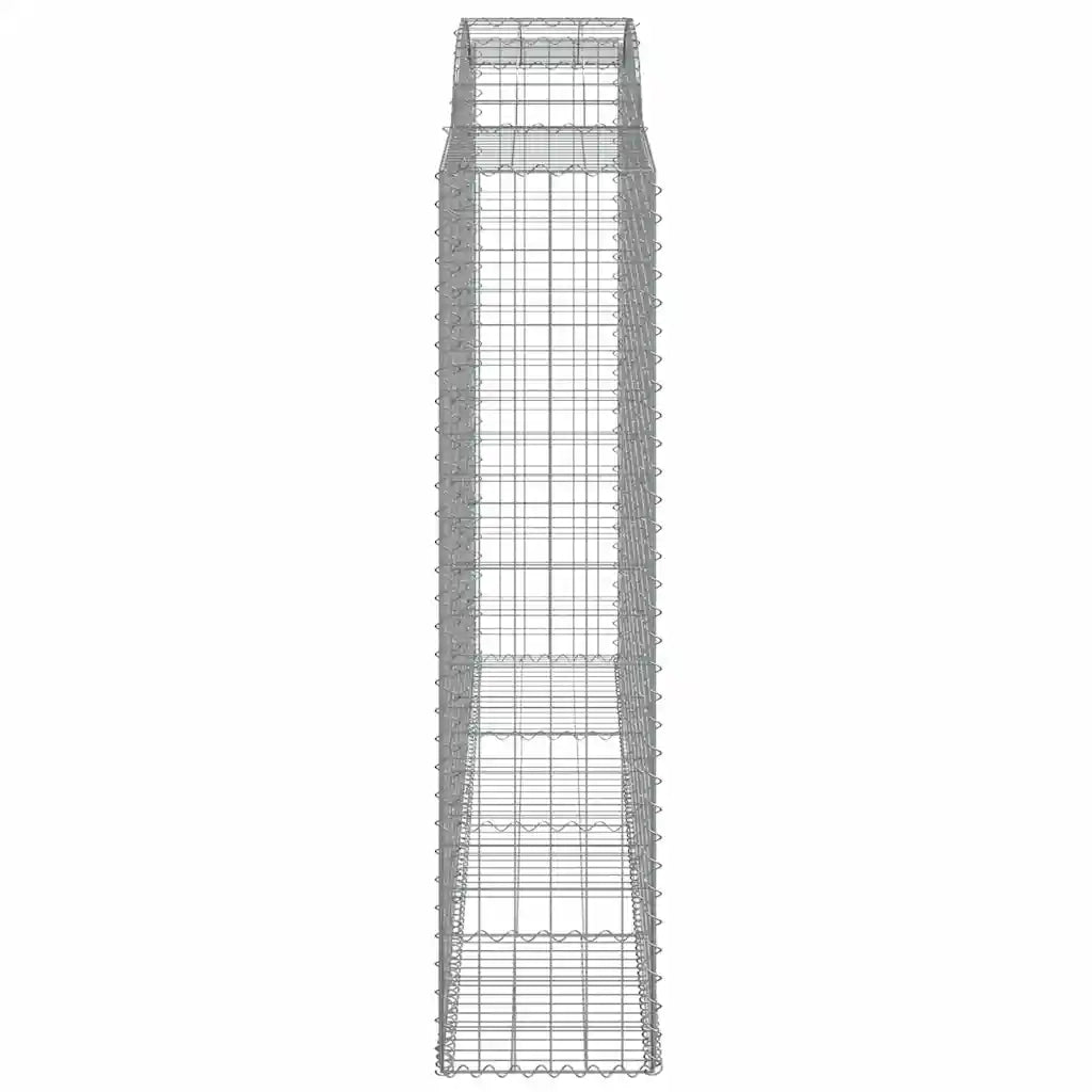 Cesti Gabbioni ad Arco 12 pz 300x50x200/220 cm Ferro Zincato 3146801