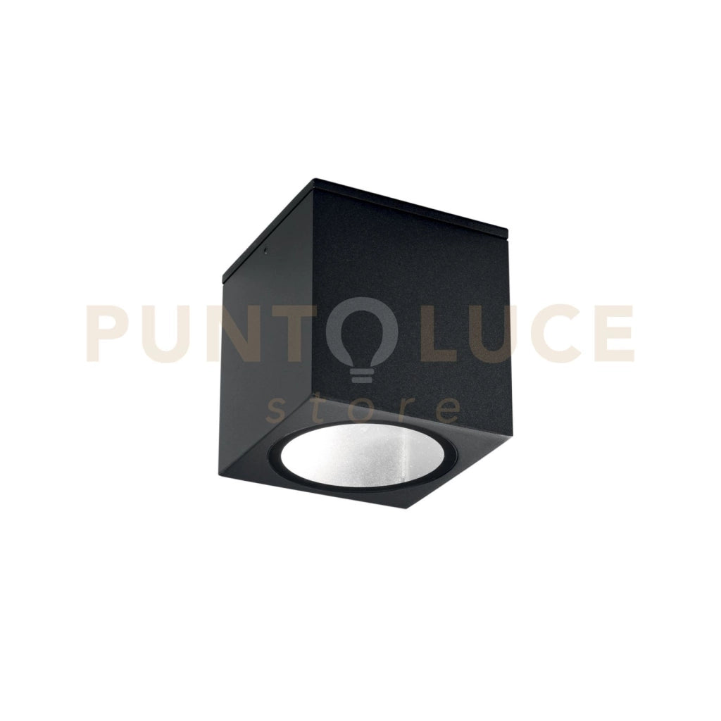 PLAFONIERA CITIZEN NERA QUADRATA 1 LUCE ATTACCO E27 IP54 15X15X17CM