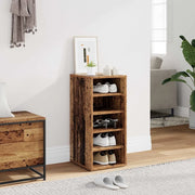 vidaXL Scarpiera Legno Antico 32x35x70 cm in Legno Multistrato