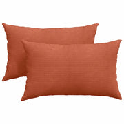 Cuscini da Divano 2 pz | Cuscini per sedie Rosso Arancio 50 x 30 cm