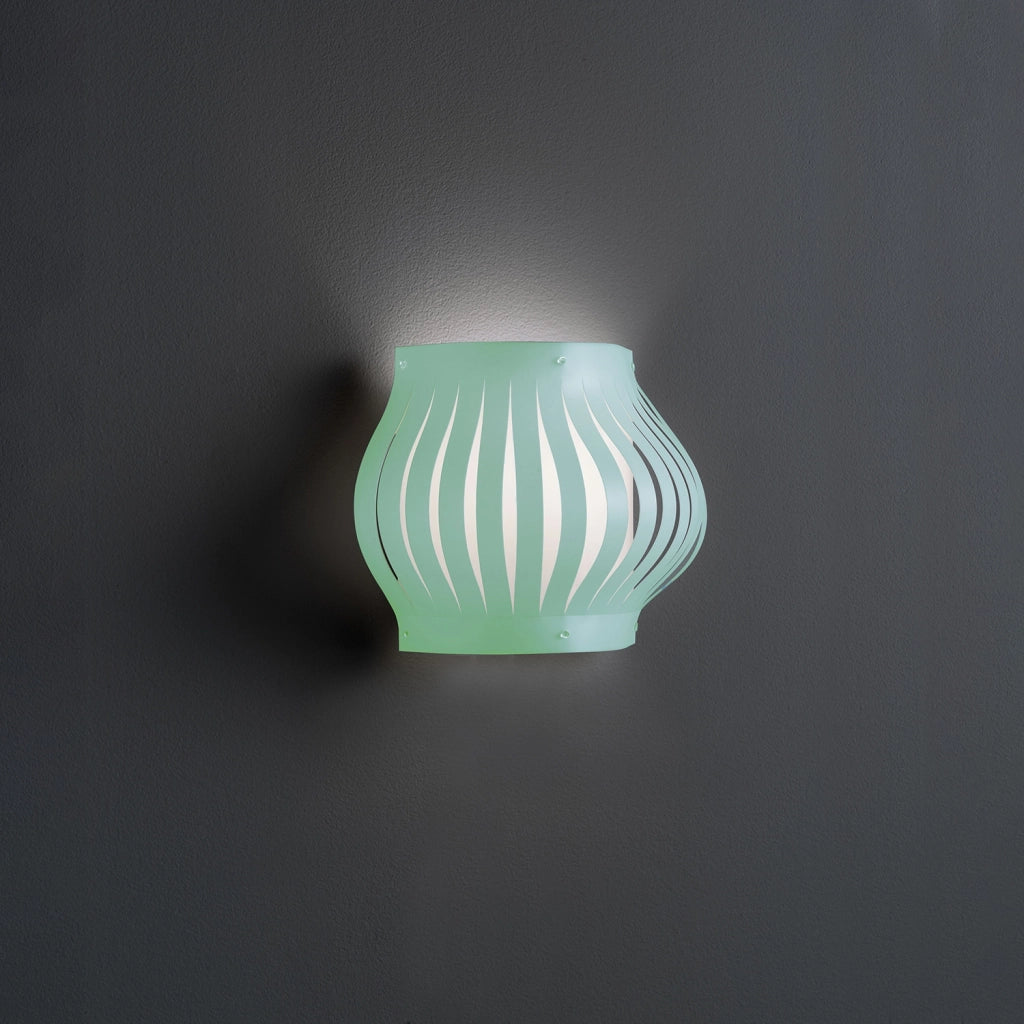 Applique Moderna Helios Polilux ® Verde Pastello 1 Luce E27 H25Cm