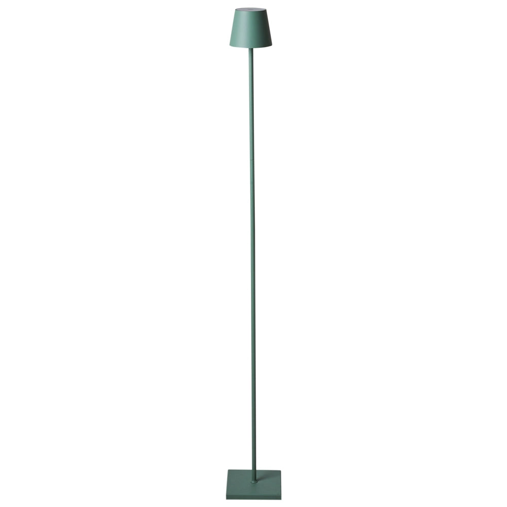 Lampada da terra in ferro verde per interni e per esterni stile moderno