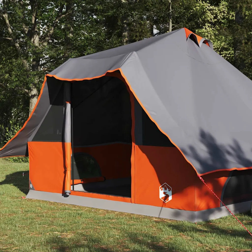 Tenda Tipi-Tenda da campeggio Grigio e arancione 358 x 296 x 258 cm taffet¨¤