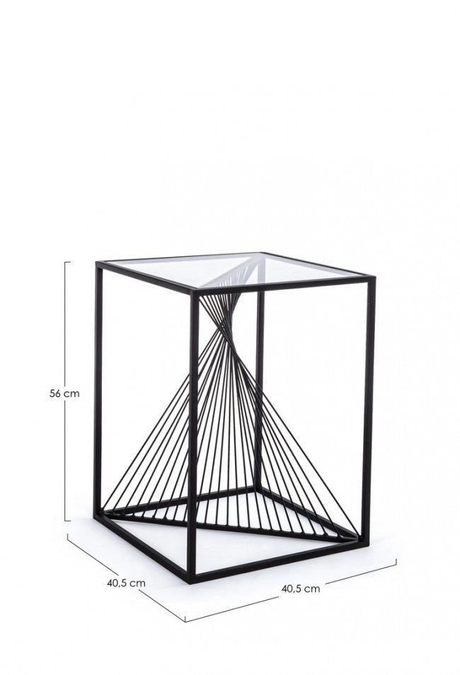 Tavolino Espiral 40x40 in Metallo
