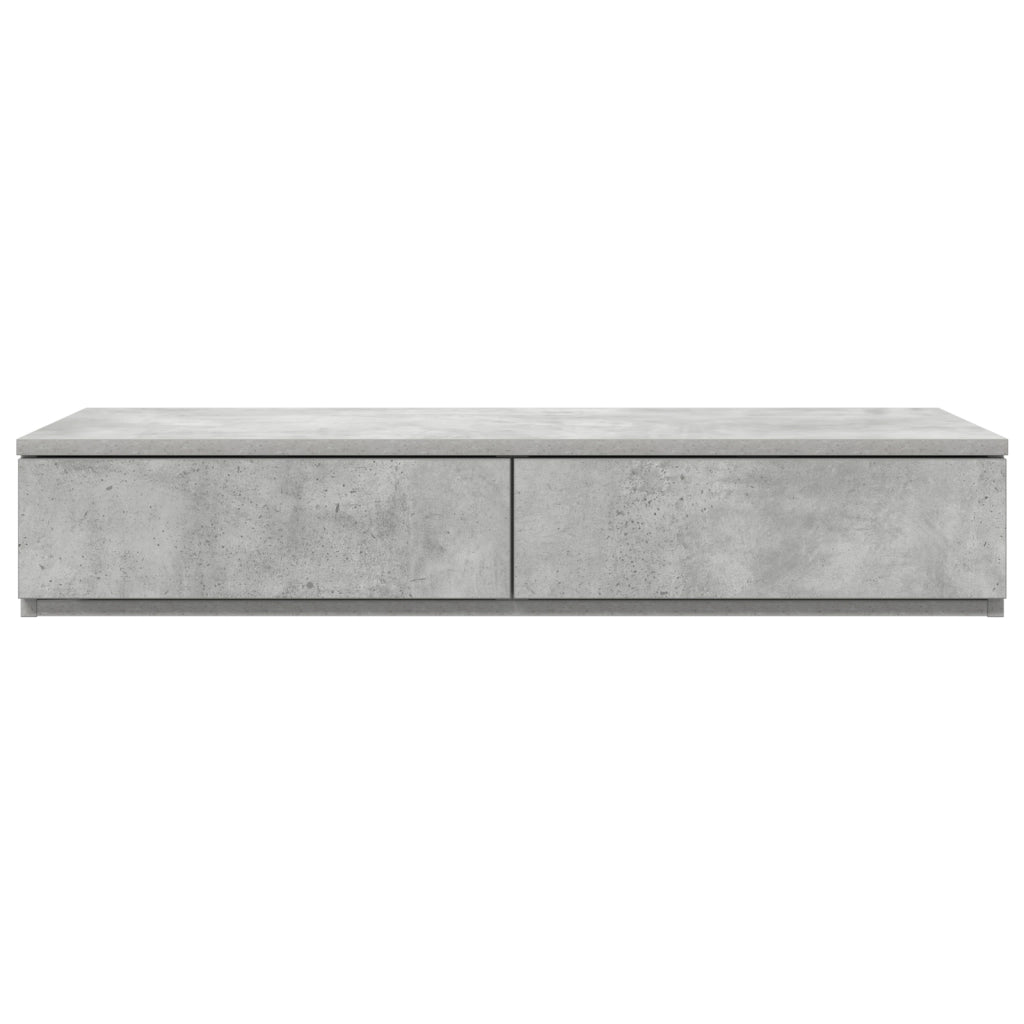 Cassetti per letto Grigio cemento 80x36,5x16,5 cm Legno ingegnerizzato