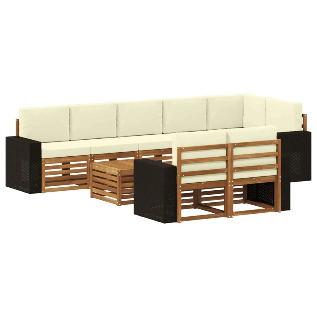 Set divani Legno di Acacia Massello 3384541