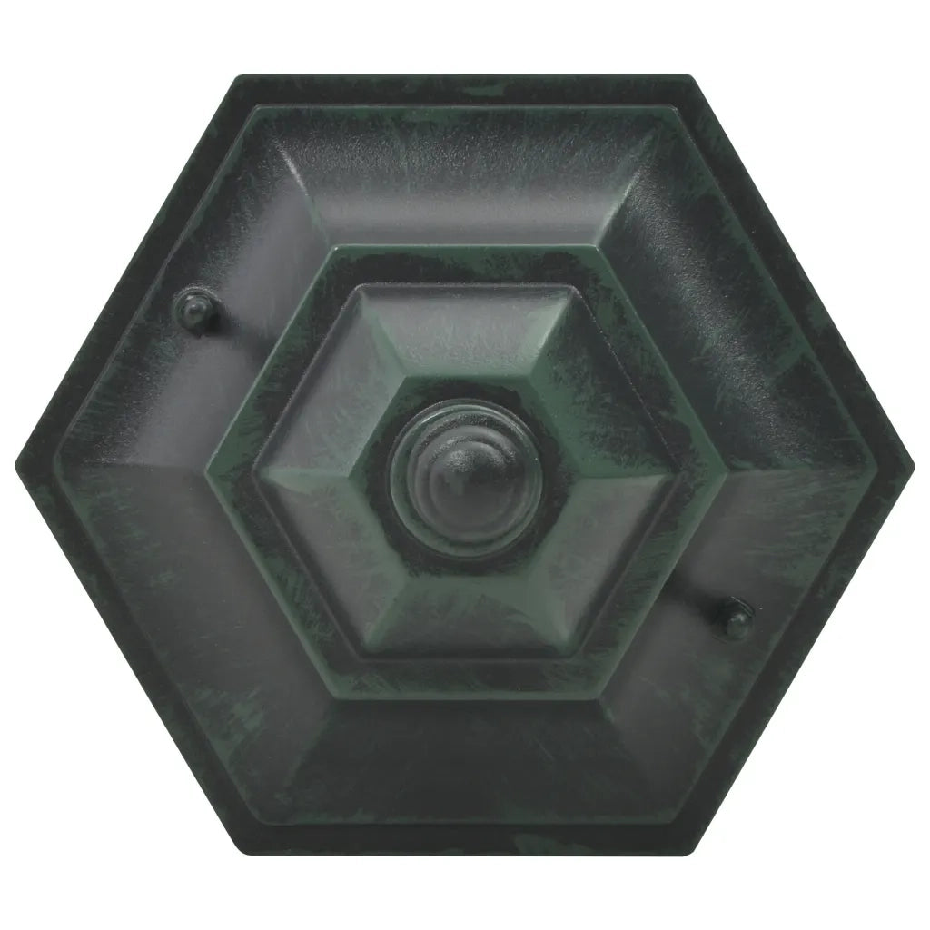 Lampioni da Giardino 6 pz E27 110 cm Alluminio Verde Scuro CFW6707547