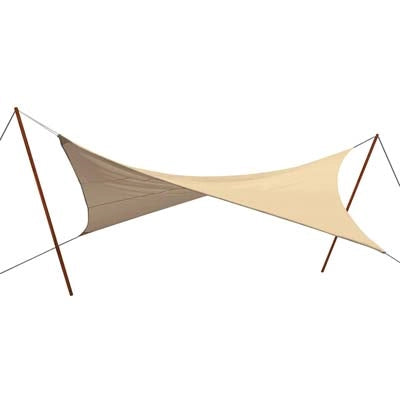 VELA OMBREGGIANTE QUADRA STARS  PE ECRU GR/MQ 180 MT 3,6X3,6 + POLIECO