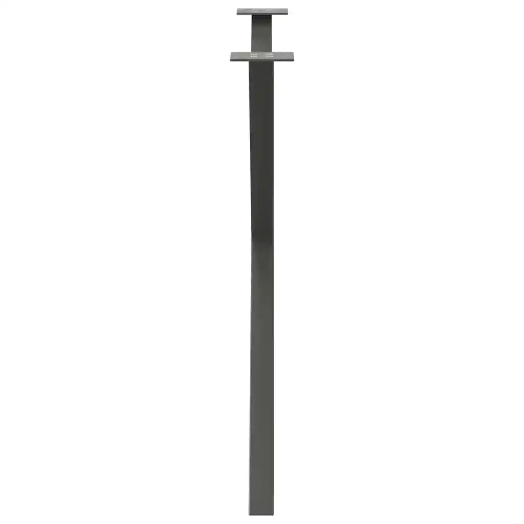 vidaXL Gambe per tavolo da pranzo a forma di X 2 pz Antracite 90x(72-73) cm Acciaio