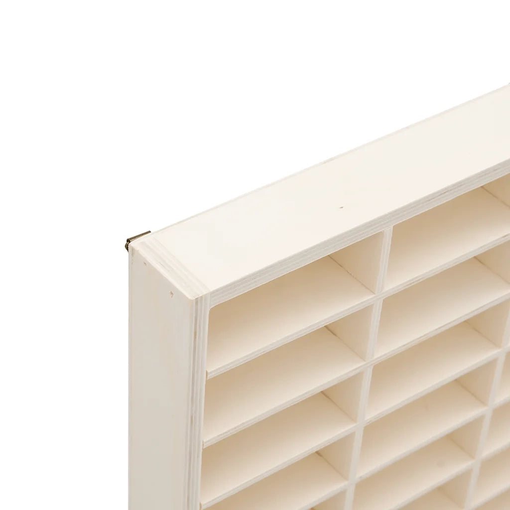 Vetrina da collezione in legno con 90 scomparti 50,5x4,5x79 cm CFW6444443