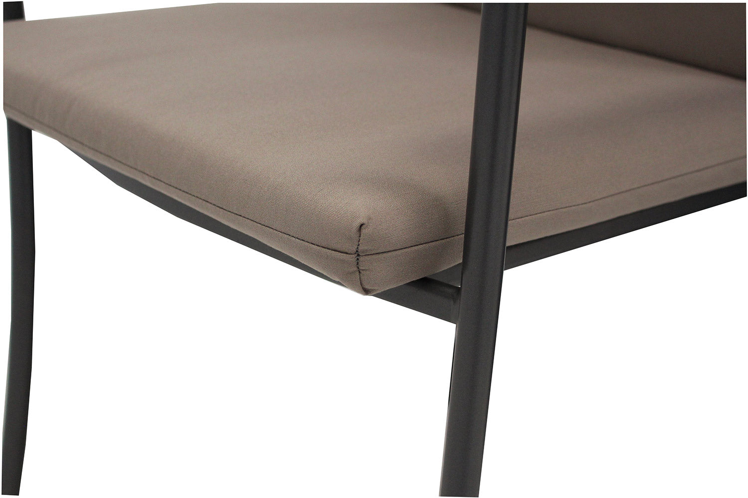 Set 2 Cuscini per Sedia da Giardino 90x45x5 cm in Dralon Allegro Taupe