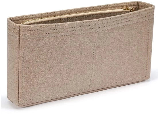 Organizzatore per Borse a Mano, Tasca Organizzatrice per Comprare, Tasca Organizzatrice, Tasca Organizzatrice con Cerniera, Borse Interne per Borse a Mano, Beige, Grande