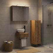 Set di Armadi da Bagno 4 pz Rovere Artigianale 3407366