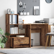 Armadio con Cassetti Legno Vecchio Truciolare Medio
