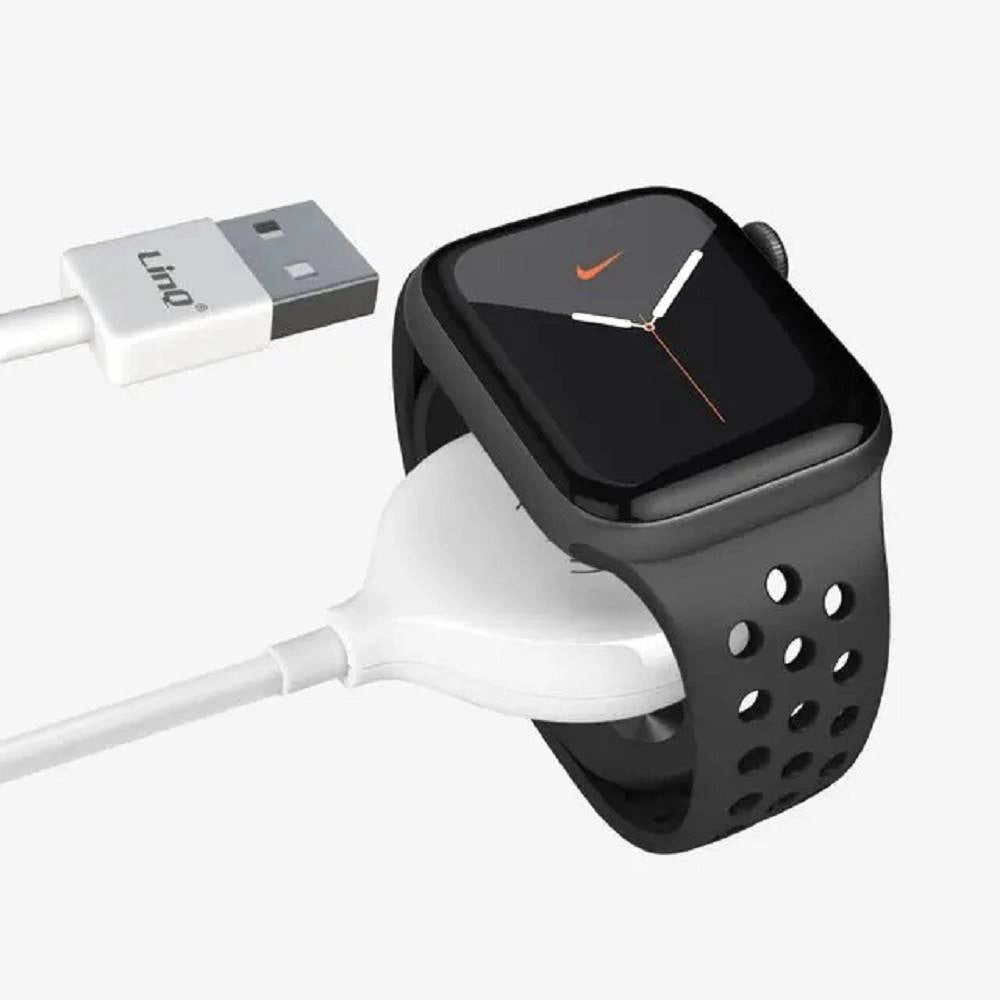 Trade Shop - Caricabatterie Wireless Magnetico Per Watch Potenza 3w Cavo Usb 1 Metro Ip7766 -