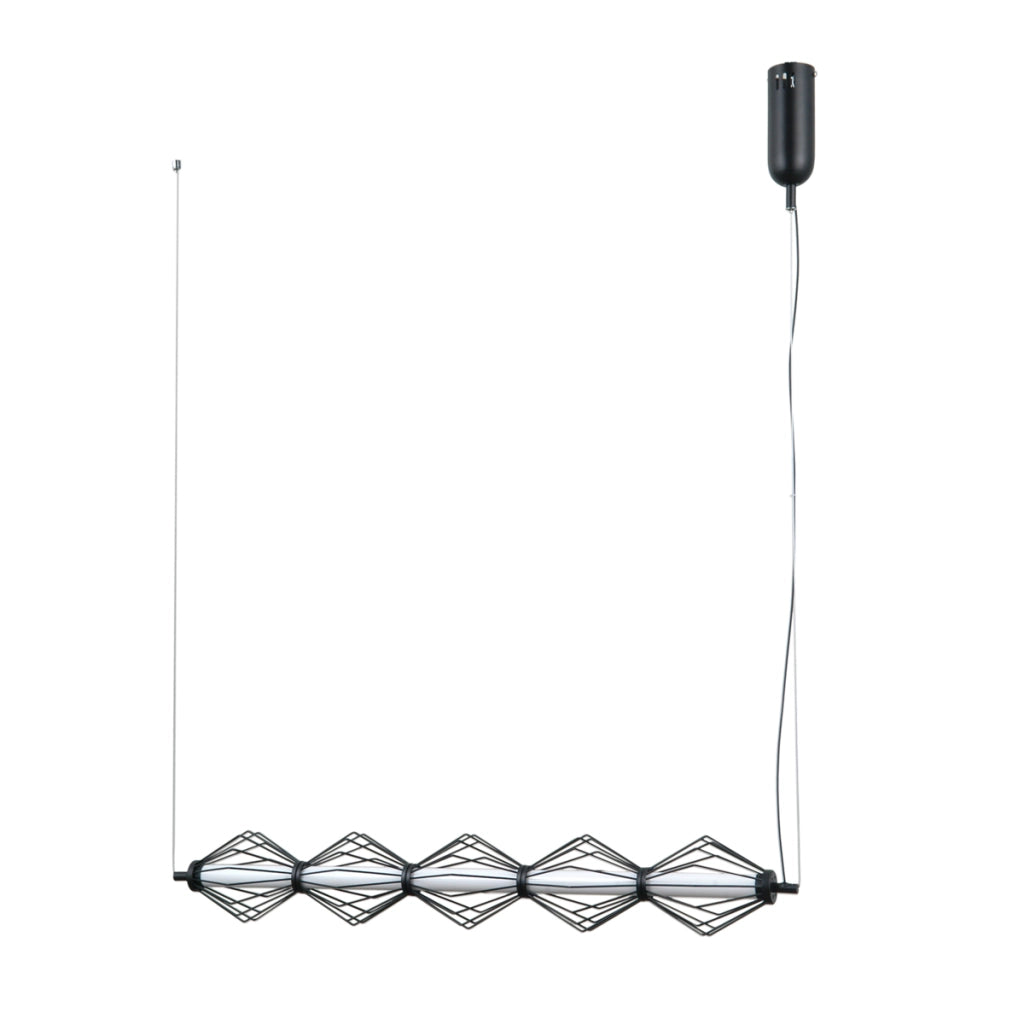 Lampada a sospensione Sevil in metallo nero LED 25W Italux
