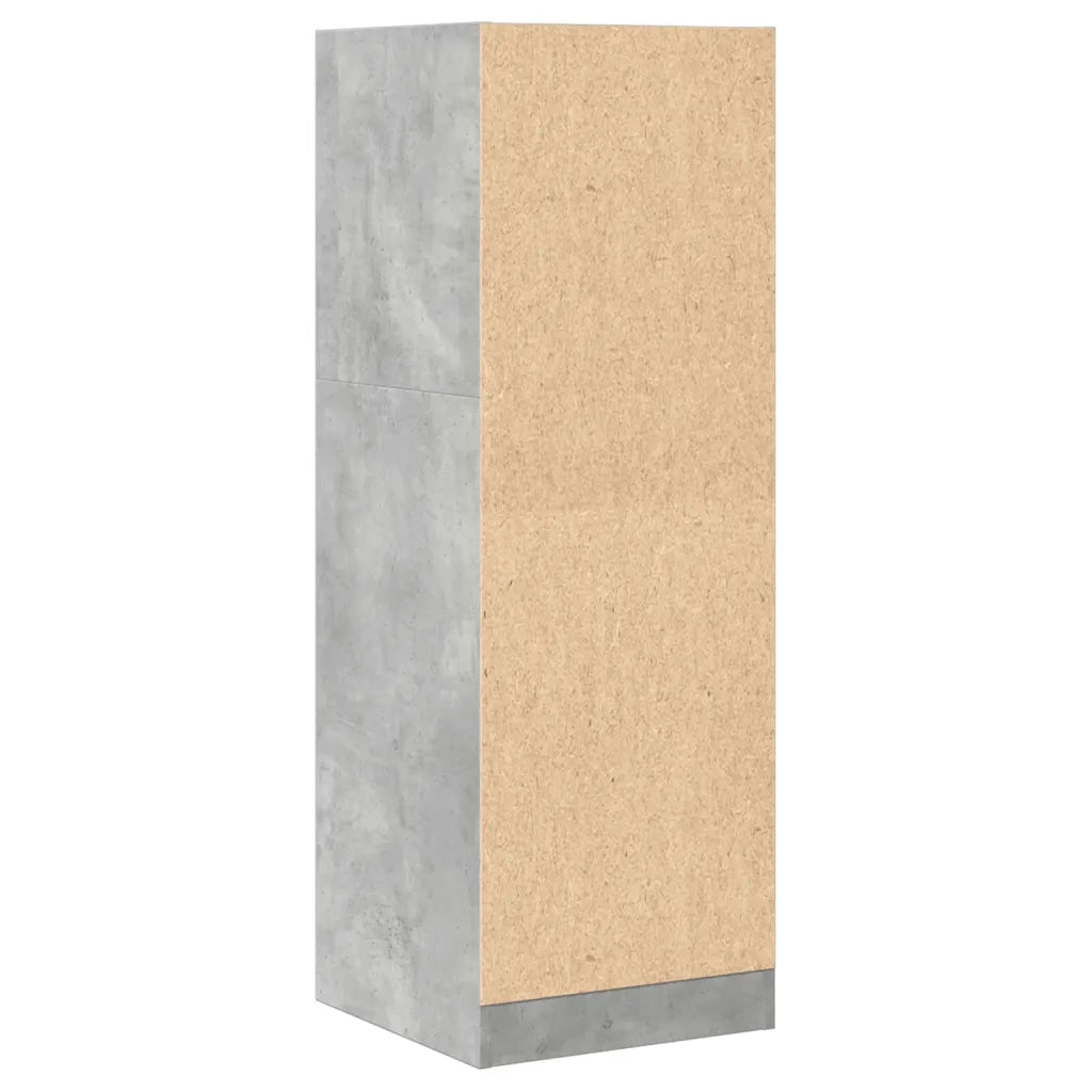 vidaXL Armadietto da Farmacia Grigio Cemento 40x41x118 cm Truciolato