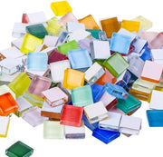 Pavimento in mozaico - Stelle in vetro 1 kg per decorazione di bagno e cucina - Mini-stampi in vetro in diverse colori
