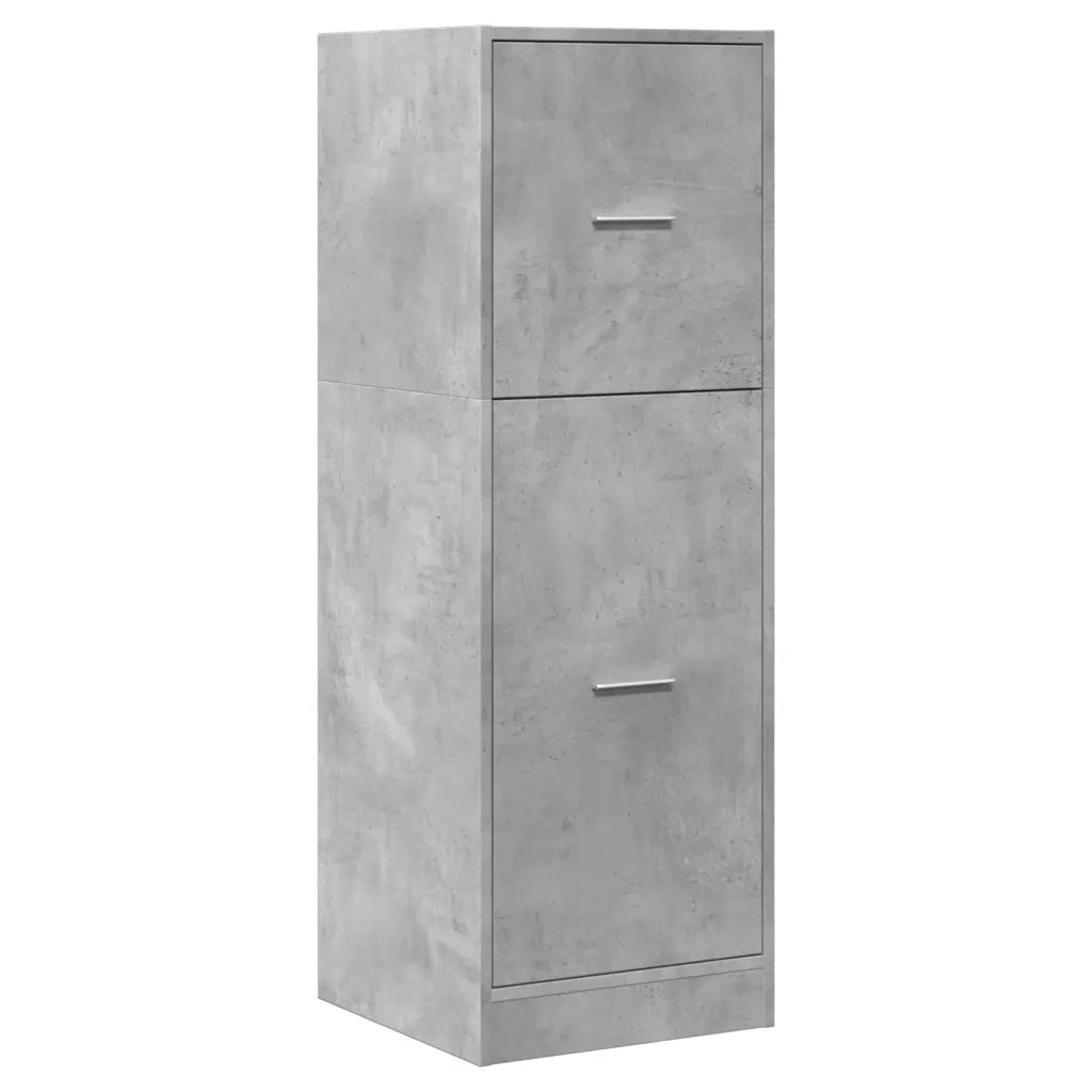 Armadietto da Farmacia Grigio Cemento 40x41x118 cm Truciolato 855199