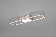 RIGIDO PLAFONIERA LED 22W 2800lm, 2700 - 6000K RETTANGOLARE ACCIAIO CON TELECOMANDO MULTIFUNZIONE L. 60CM DIMMERABILE