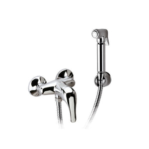 Set doccetta per bidet relax con doccia a pulsante, flessibile, miscelatore doccia e supporto lux