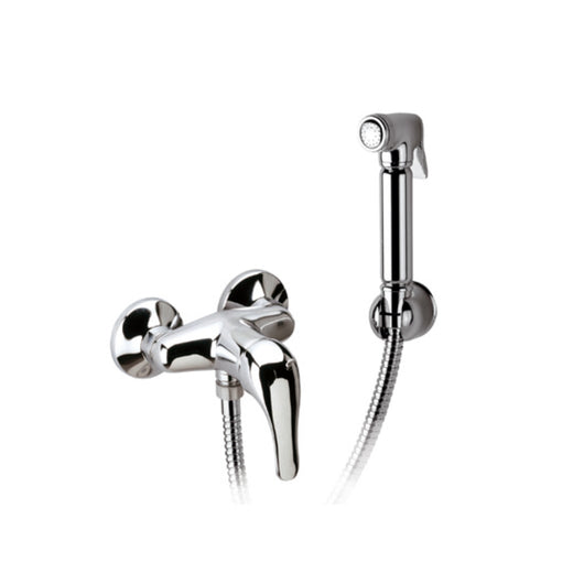 Set doccetta per bidet relax con doccia a pulsante, flessibile, miscelatore doccia e supporto lux