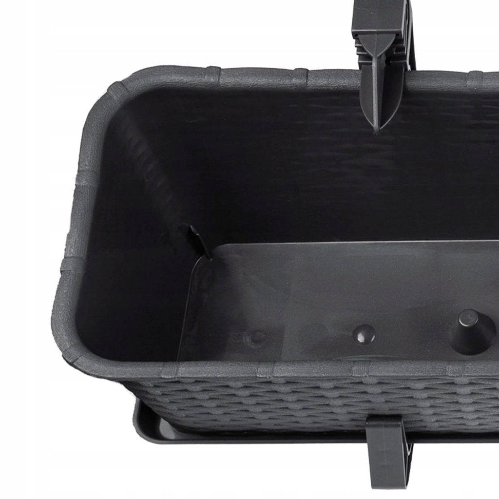 KADAX Supporto per vasi da fiori da balcone, 40 cm, 4 pezzi